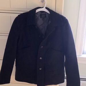 Crewcuts boys navy pea coat size 14– only worn twice!